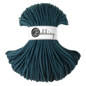 Bobbiny فاخر مكرمية Cord خيط, Peacock Blue, 5 ملم