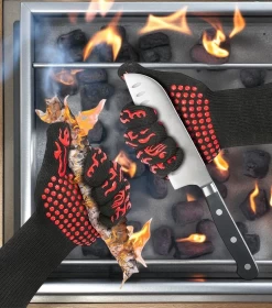 BBQ Gloves for Smoker  Heat Resistant Grill Gloves