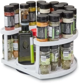 Double Rotating Condiment & Bottle Organizer
