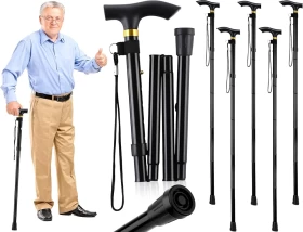 Foldable Walking Cane for Collapsible Adjustable