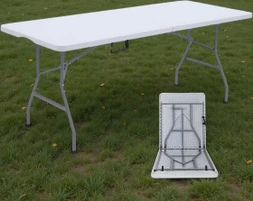 Plastic Folding Table for Outdoor Picnics, Parties & Camping