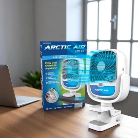 Arctic Air Grip Go – Cordless Portable Clamp-On Air Cooler