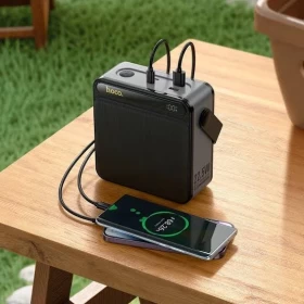 Hoco J161 Power Bank 80000mAh with 22.5W Fast Charge, PD 20W & LED Light