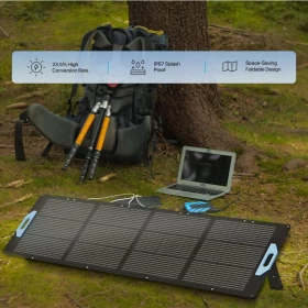 Powerology 200W Portable & Foldable Solar Panel  Monocrystalline
