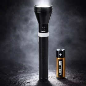 LED Flashlight High Power Aluminium Body Emergency Torch 5W -Battery