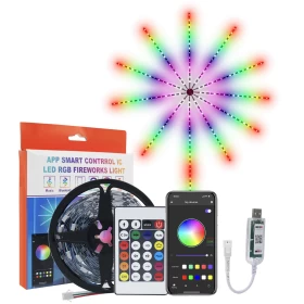LED Firework Strip Lights – Dream Color RGB Music Sync & App Control