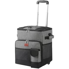 Portable Cooler Bag with Wheels and Extendable Handle – 35L