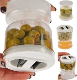Hourglass Pickle Separator Jar With Leakproof Lid -300ml