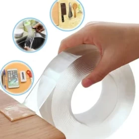 Double Sided Reusable Nano Adhesive Tape for Surfaces -5m