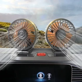 Car Cooling Fan Dual Head Lighter Powered -12V