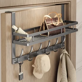 Multi-Functional Metal Over The Door Flowing Storage Rack