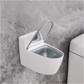Creative 2-in-1 Toilet-Shaped Wall-Mounted Ashtray & Cigarette Holder