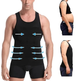 Slim N Lift Slimming Vest For Men Black Thin-001