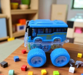 Friction Powered Toy Vehicle