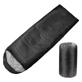Waterproof Camping Sleeping Bag – Black