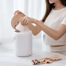 Sock Washing Machine 2.8L – Mini Semi-Automatic Silent Washer for Socks, Underwear & Panties