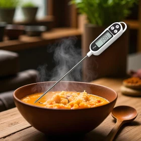 Digital Probe Thermometer for Food Testing