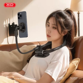 XO Magnetic Silicone Neck Lazy Phone Holder – Hands-Free & Flexible Design