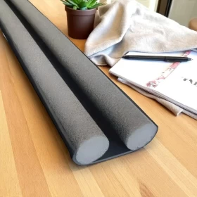 High-Quality Twin Draft Guard Insulated Door Stopper -92cm Black