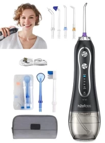 H2ofloss 300ml Cordless Water Flosser – USB Rechargeable Oral Irrigator