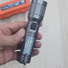 Rechargeable LED Flashlight with USB Charging – High Power Portable Torch for Camping & Outdoor Use