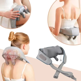 Neck, Shoulder & Back Massager – Shiatsu with Heat and Wireless Design