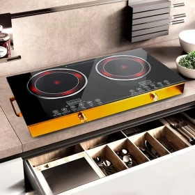 Multifunctional Electric Ceramic Stove with Dual Burners