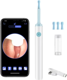 Ear Wax Removal Kit with 1296P Camera – Waterproof Ear Cleaner for iPhone & Android