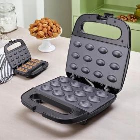 Electric 12-Hole Cookie & Nut Cake Maker – Mini Waffle & Sandwich Toaster