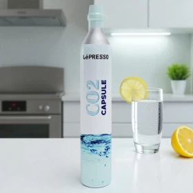 LePresso CO₂ Capsule – Silver (0.6L Capacity)