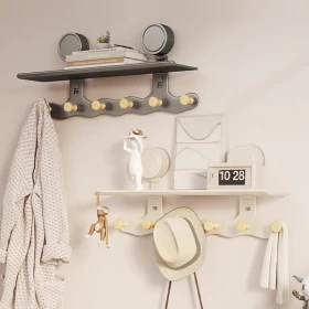 Shower Caddy Carbon Steel Wall-Mount Organizer