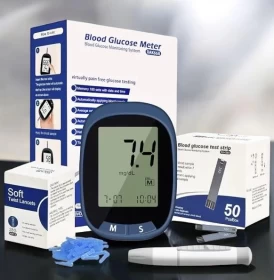 Fast & Accurate Blood Glucose Monitor with 50 Test Strips