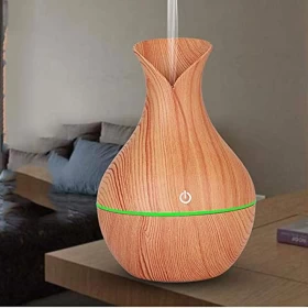 Wood Grain USB Humidifier ,Aroma Diffuser, Night Light Essential Oil Air Purifier