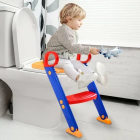 Baby Potty Training Toilet Seat Stool Ladder Kids-1 Step
