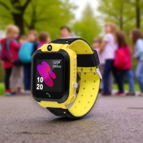 Smart Kids GPS tracker watch for Children Magnetic Charging-Water Proof