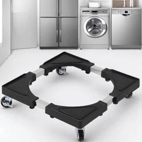 Movable Appliance Stand for Washing Machine & Refrigerator-40to63cm