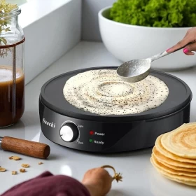 Non-Stick Electric Crepe & Pancake Maker  1000W