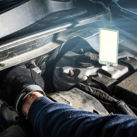 Camping LED Light with Magnetic Base – 360° Multifunction COB Work Light