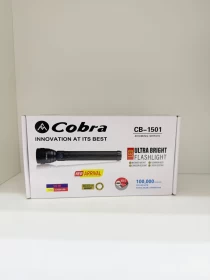 Cobra CB-1501 Zooming Series Ultra Bright Flashlight – 10W Laser LED | USB-C Rechargeable