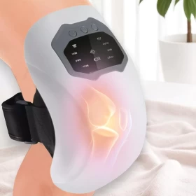 Cordless Knee Massager Heated Vibration Therapy Knee Massager WITH/ LED Screen