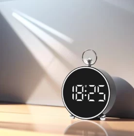 LED Alarm Clock Desk, Wall & Travel Temperature Display