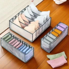 3-in-1 Folding Closet Organizer Storage Boxes