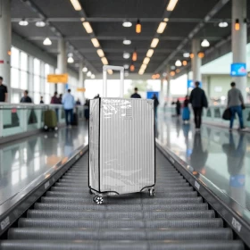 Transparent Luggage Protective Cover Dustproof Scratch Resistant PVC -20inch