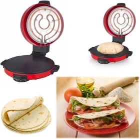 Gulf Home HJ-30T 2-in-1 Pizza & Arabic Bread Maker – Electric Flatbread & Pizza Cooker