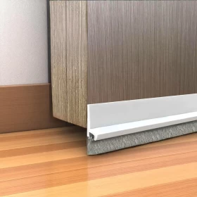 Door Draft Stopper with Brush Soundproof -100cm