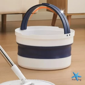 Sphere Mop with Bucket – Hands-Free Wringing System
