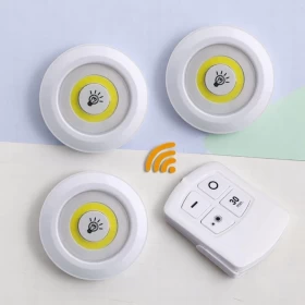 LED Light with Remote Control - Set of 3