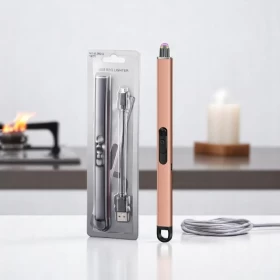 USB Metal Single Arc Kitchen Lighter Outdoor Windproof