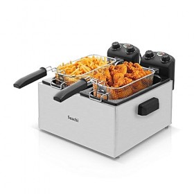 Saachi Stainless Steel Electric Deep Fryer Double – 6 Litres NL-DF-4758