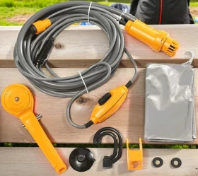 Portable Camping Shower – 12V Outdoor Rechargeable Shower